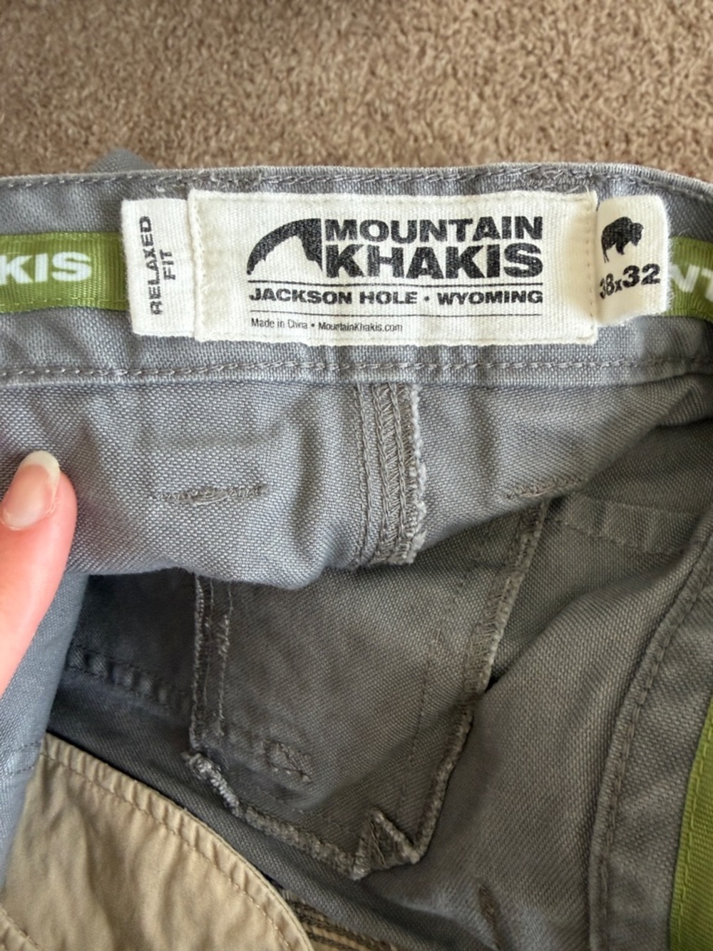 Mountain Khakis Gray relaxed fit Casual Pants